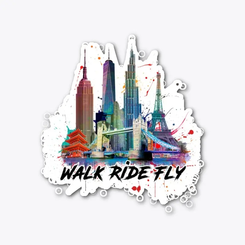 Walk Ride Fly in Colors